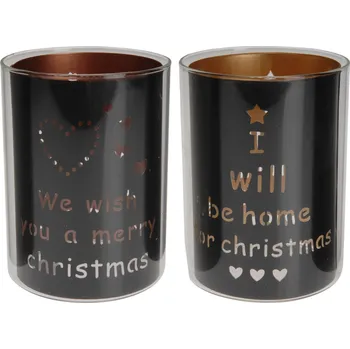 Svícen Svícen sklo 9x12cm různé motivy