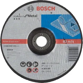 Řezný kotouč BOSCH Rezací kotouc s prolisem Standard for Metal A 30 S BF, 180 mm, 22,23 mm, 3,0 mm