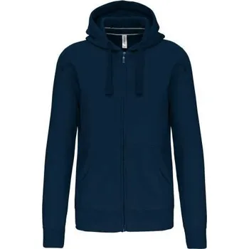 Pánská mikina Kariban Men's Full Zip Hooded Sweatshirt mikina, modrá (Navy)