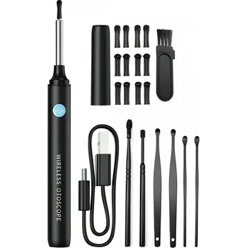 Čistič uší ZdravyNákup Otoskop s HD kamerou na čištění uší s vyhřívaným hrotem, Odstraňování ušního mazu