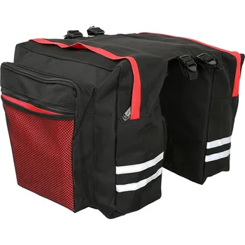 Dvojbrašna BASIC zadní na nosič černo/červená