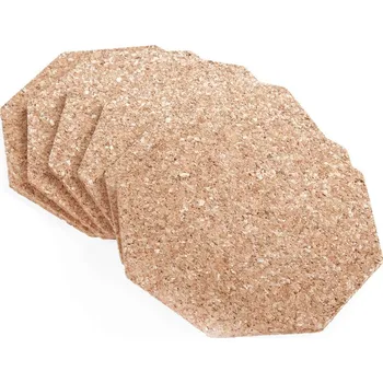 PROHOME - Podložka korek 10cm osmihran sada 6ks