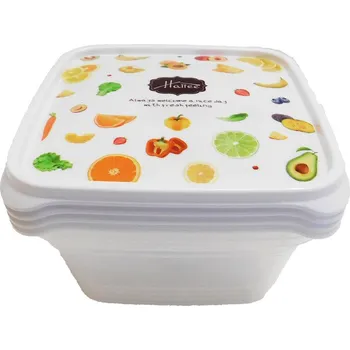 Dóza na potraviny PROHOME - Dóza do ledničky 0,5L sada 4 ks OVOCE