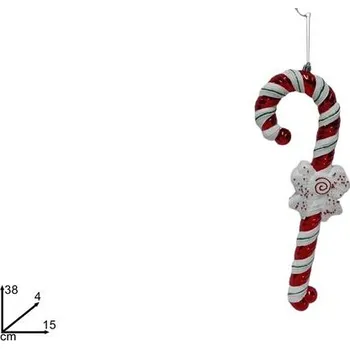 Vánoční dekorace PROHOME - Dekorace na vánoční stromek lízátko, 38cm