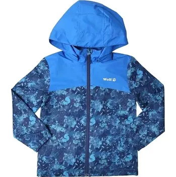 Chlapecká bunda Chlapecká šusťáková bunda modrá Wolf B2461 (Slabá šusťáková bunda nezateplená)