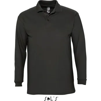 Pánská košile Sol's Winter Ii - Men's Polo Shirt, černá (Black)