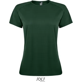 Dámské tričko Sol's Sporty Women - Raglan-sleeved T-shirt, zelená (Military Green)