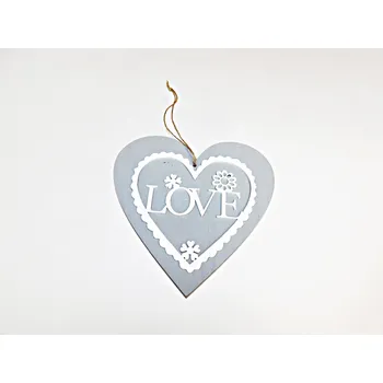 Dekorace srdce Love 20cm