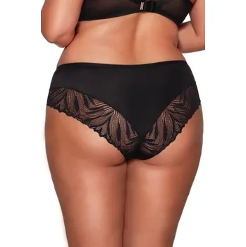 Kalhotky Kalhotky Ava Lingerie 2106 Yasemin Černá 2XL