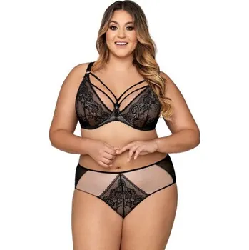 Podprsenka Nevyztužená podprsenka Ava Lingerie 1824 Venus Černá 100E