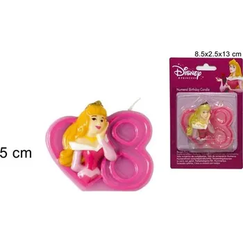 Dortová svíčka PROHOME - Svíčka číslice 8 Princess