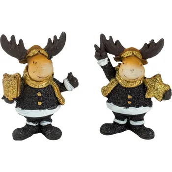 Vánoční dekorace PROHOME - Los 8cm s brýlemi různé druhy