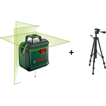 Měřící laser BOSCH AdvancedLevel 360 - 0603663BZ1 - Krížový cárový laser + Stativ TT 150
