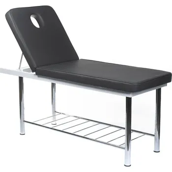 Masážní stůl Masérský a rehabilitační stůl Bella, šedý, 180 x 62 x 61 cm