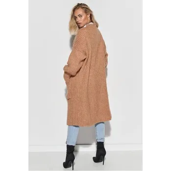 Dámský svetr Makadamia S101 Hnědá One size