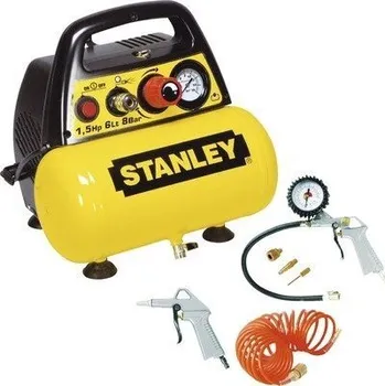 Dílna STANLEY DN 200/8/6 KIT - Samomazný prímo rízený kompresor s príslušenstvím