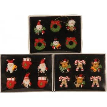 Vánoční dekorace PROHOME - Figurky vánoční visící 6ks