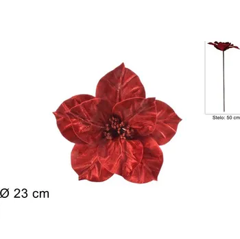 Vánoční dekorace PROHOME - Květ vánoční zápich