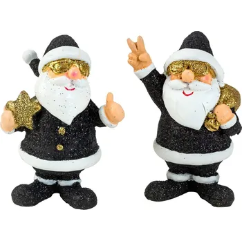 Vánoce PROHOME - Santa 7,5cm s brýlemi různé motivy
