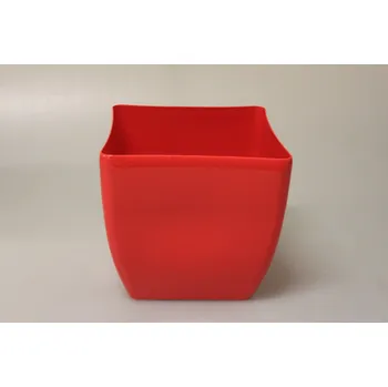 Květináč PROHOME - Květináč COUBI 19 hranatý červený