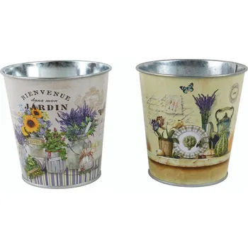 Květináč PROHOME - Květináč 10x10cm různé dekory