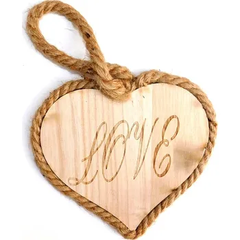 Party dekorace Dekorace srdíčko Love 15cm