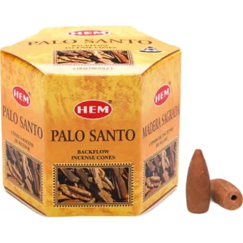 Vonná tyčinka Hem Palo Santo zpětné kouřové vonné kužely, 40ks