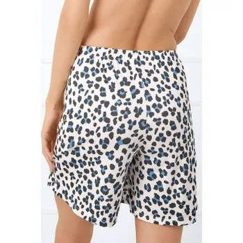 Dámské pyžamo Dámské pyžamo na ramínkách Italian Fashion Savanna - viskóza Ecru-černá L