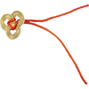 Čínské mince bohatství svázané