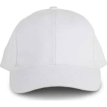 Čepice K-up Oekotex Certified 6 Panels Cap, bílá (White)