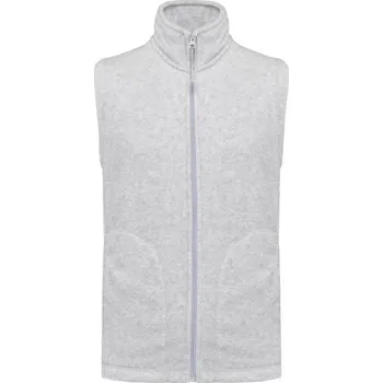 Pánská vesta Kariban Luca - Men's Microfleece Gilet, šedá (Ash Grey)