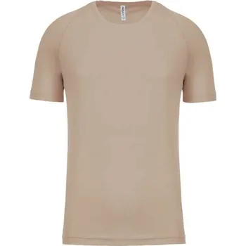 Pánské tričko Proact Men's Short-sleeved Sports T-shirt, hnědá (Tan)