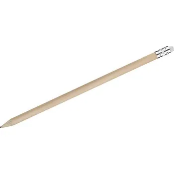 Grafitová tužka Tužka s gumou STUDENT, bílá