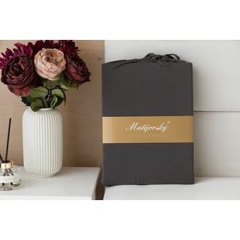 Prostěradlo Matějovský Antracitové INTERLOCK Jersey interlock Materiál: Jersey interlock, Rozměr matrace: 120/200/35