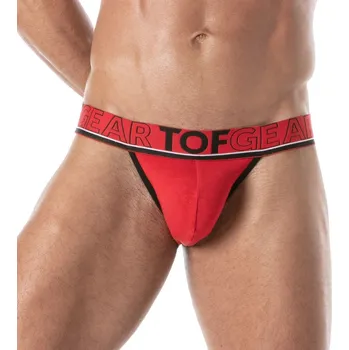 Pánské erotické prádlo Jocksy TOF Paris Champion Jockstrap červené XL, pánské bavlněné jocksy