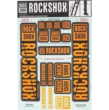 Vidlice na kolo Rock Shox DECAL KIT 35MM DC (Ne02 Orange)