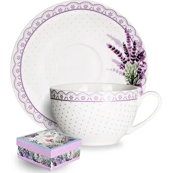 VERONI - Hrnek s podšálkem 220ml Passia