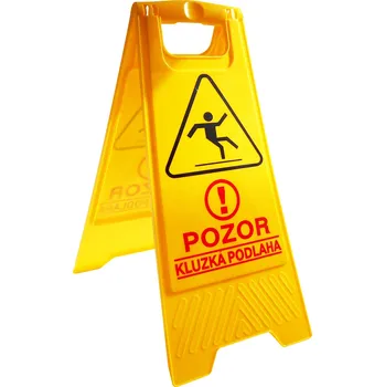 Výstraha, tabule - POZOR KLUZKÁ PODLAHA