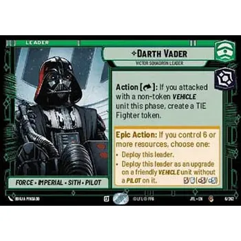 Sběratelská karetní hra Darth Vader, Victor Squadron Leader 006/202 - Jump to Lightspeed Typ karty: Standard