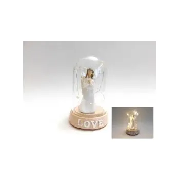 Vánoční dekorace PROHOME - Dekorace - Anděl Love svítící 11cm