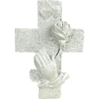 Smuteční dekorace PROHOME - Kříž 15x11cm