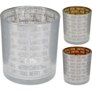 Svícen Svícen sklo 7x8cm různé barvy