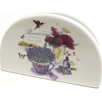 PROHOME - Stojan na ubrousky keramický Levandule