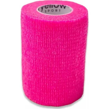 Zdravotnický materiál Kohezivní obvaz yellowBAND - 7,5cm x 4,5m, neonorůžový