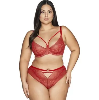 Podprsenka Polovyztužená podprsenka Ava Lingerie Crown Červená 95C