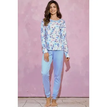 Dámské pyžamo Taro Ginny - Interlock bavlna Modrá S