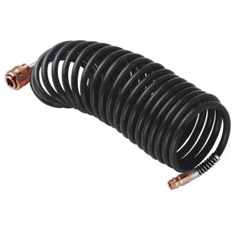 Dílna STANLEY PE spirálová hadice 6x8 (5 m) univerzální rychlospojky - 166005XSTN