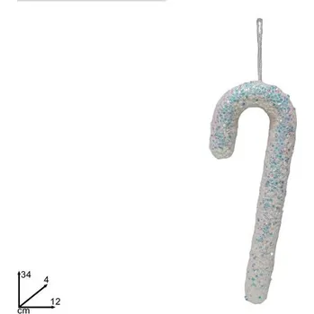 Vánoční dekorace PROHOME - Hůlka vánoční visící 34cm