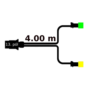 Autodíl Kabelový svazek 4 m s 13 pól. zástrčkou FRISTOM