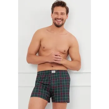 Pánské trenýrky Italian Fashion Fogo - bavlna Tmavě zelená 2XL